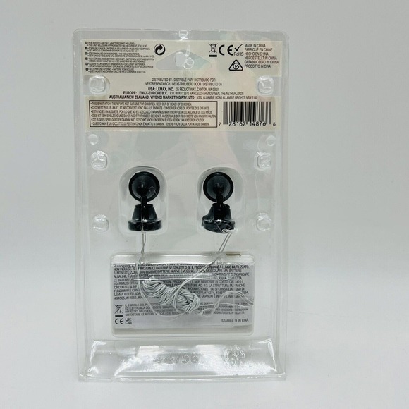 Lemax Round Spot Light 2 Pieces Lighted Accessory 2014 14876 Clear New - Picture 2 of 2